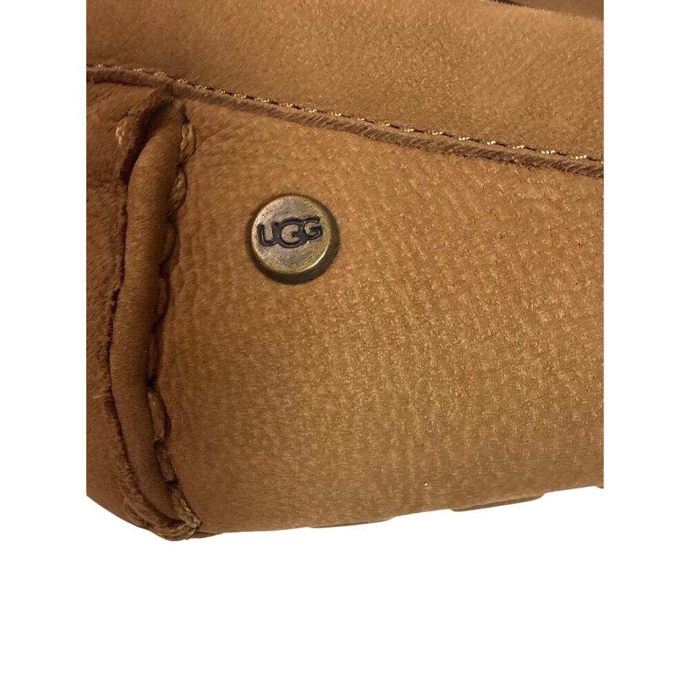 UGG Milana II Driving Loafers Chestnut Brown Suede Size 9 Imperfect Moccasins - Picture 4 of 8
